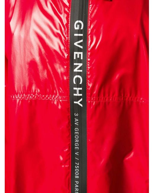 Givenchy Red Hooded Jacket