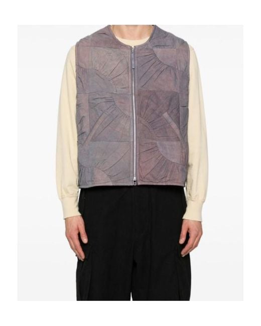 STORY mfg. Gray Zippered Vest for men