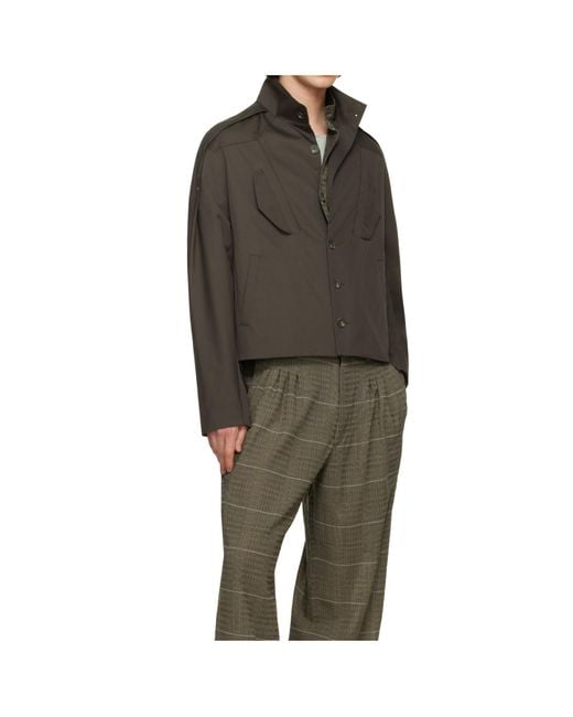 Kiko Kostadinov Brown Egreta Jacket for men