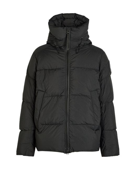 Canada Goose Black Crofton Padded Shell Jacket for men