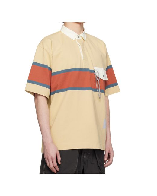 And Wander Multicolor X Gramicci Tech Rugby Polo Shirt for men