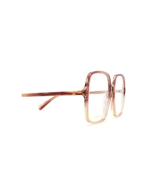 Gucci Multicolor Eyewear Oversized Square Frame Glasses