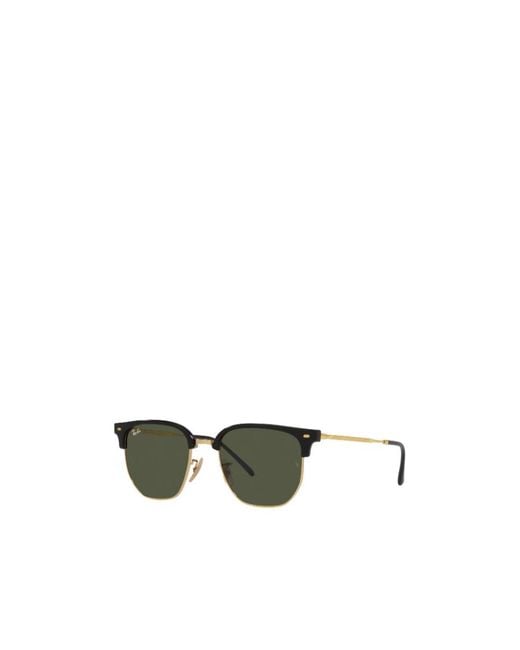 Ray-Ban Green New Clubmaster Square Frame Sunglasses for men