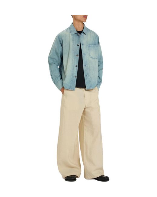 J.W. Anderson Blue Chambray Denim Shirt for men