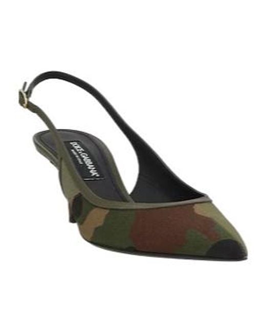 Dolce & Gabbana Metallic Camouflageprint Highheels