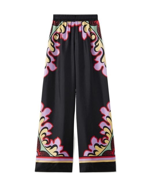 LaDoubleJ Multicolor Floral-Print Trousers