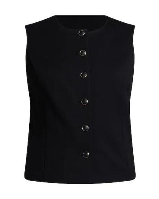 Rag & Bone Black Solid Sleeveless T-Shirt