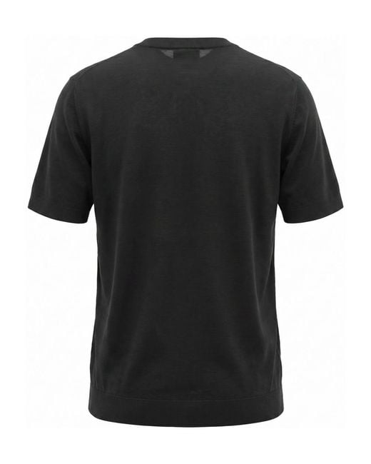 Altea Black Crew-Neck T-Shirt for men