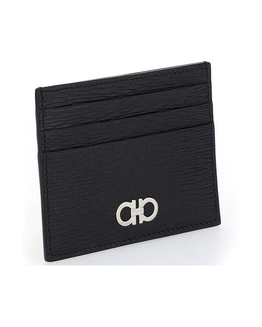 Ferragamo Black Card Holder for men
