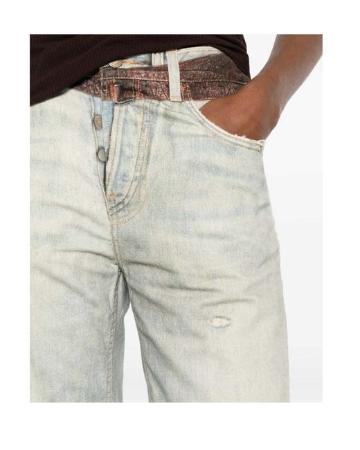 Haikure Gray Distressed Jeans