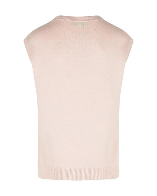 J.W. Anderson White Jw Anderson Logo Embroidered V-Neck Vest for men