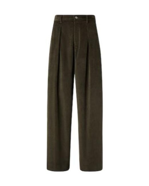 J.W. Anderson Green Cotton Corduroy Wide-Leg Pants for men