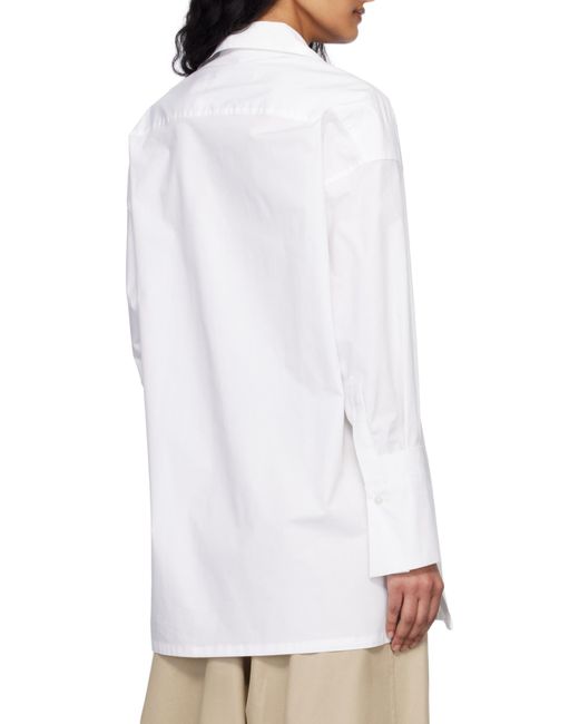 DARKPARK White Oversized Button-Up Top