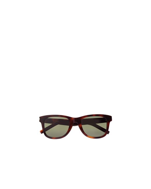 Saint Laurent White Eyewear Sl 51 Rectangular Sunglasses for men