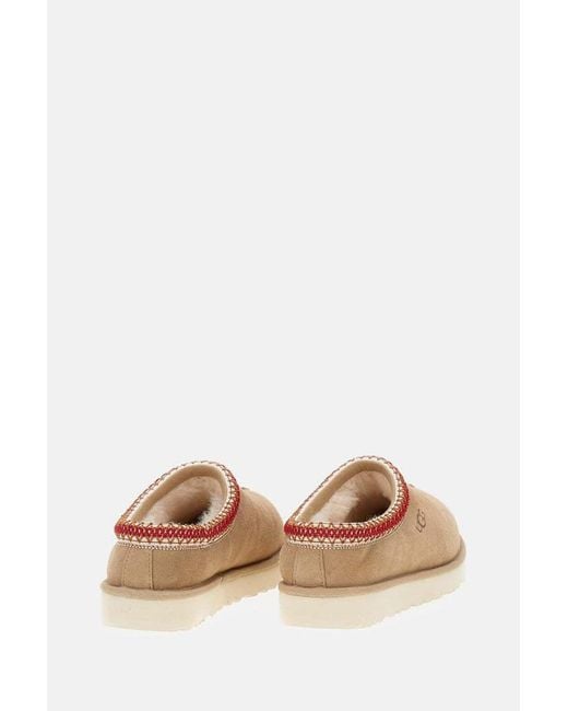 Ugg Brown Tasman Ii Logo Debossed Slippers