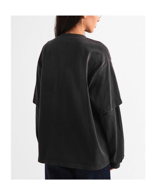 Ganni Black Long Sleeve T-Shirt