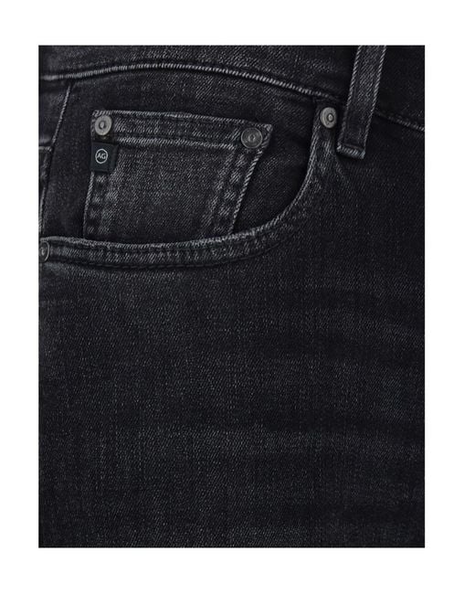 AG Jeans Black High-Waist Bootcut Jeans