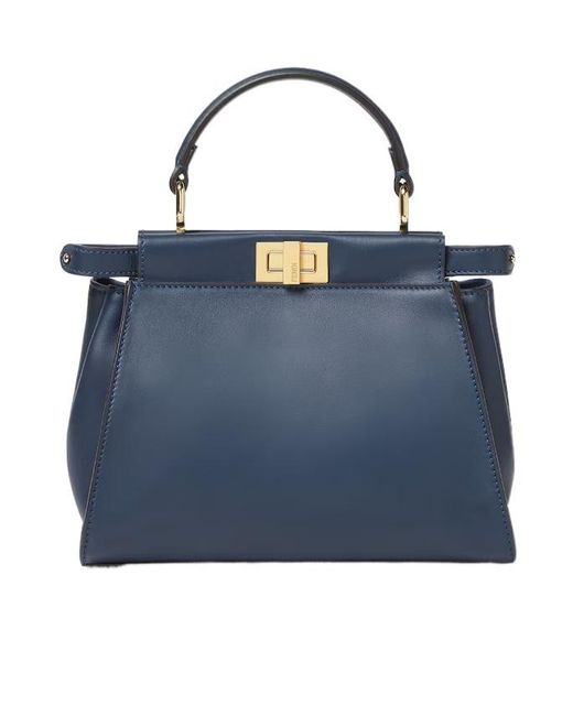 Fendi Blue Peekaboo Mini Bag