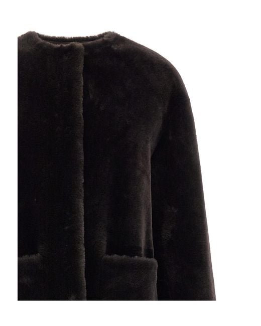 Blancha Black Long-Sleeved Coat