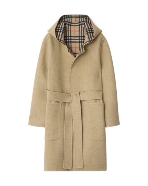 Burberry Natural Belted Reversible Coat