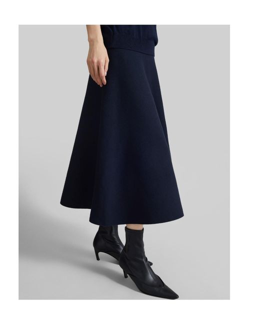 Frankie Shop Blue July Knit Midi Skirt