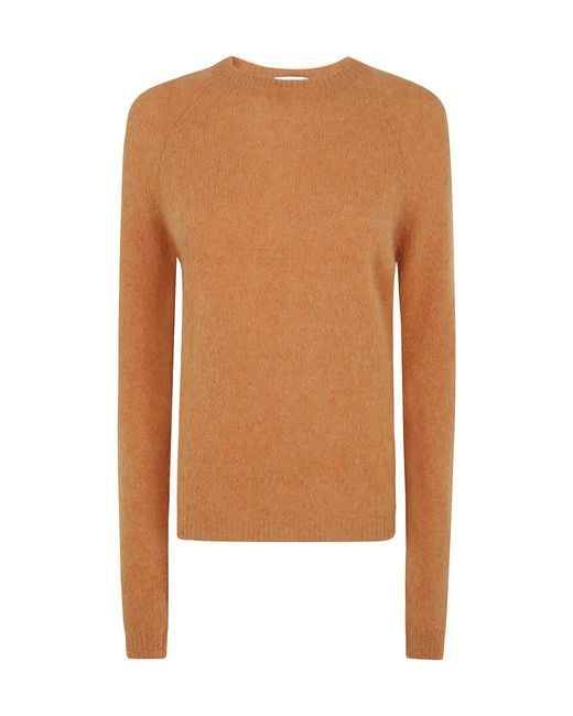 Baserange Brown Crew Neck Knitwear