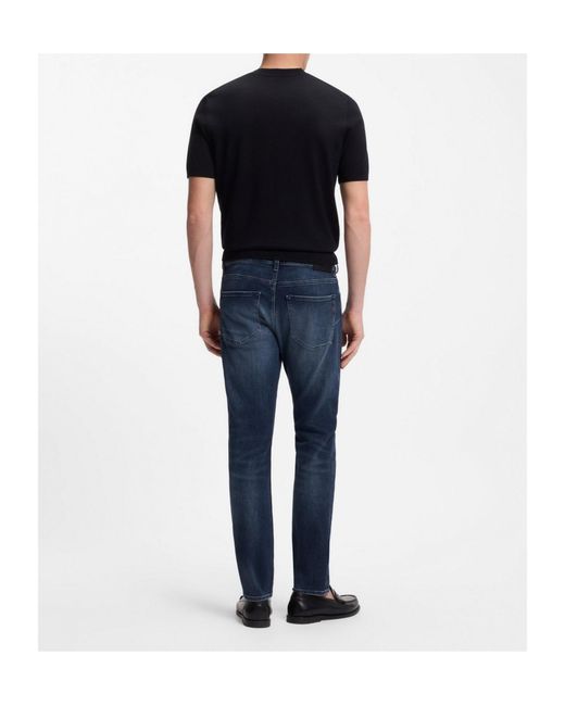 Boss Blue Delaware Slim-Fit Jeans for men