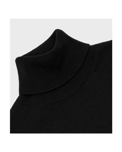 Céline Black Triomphe Turtleneck Sweater