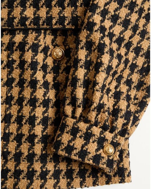 Valentino Brown Houndstooth Wool Jacket for men