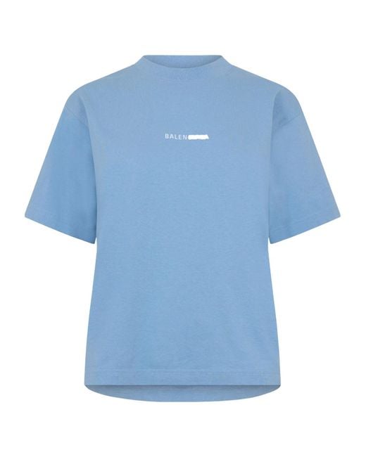 Balenciaga Blue Logo T-Shirt