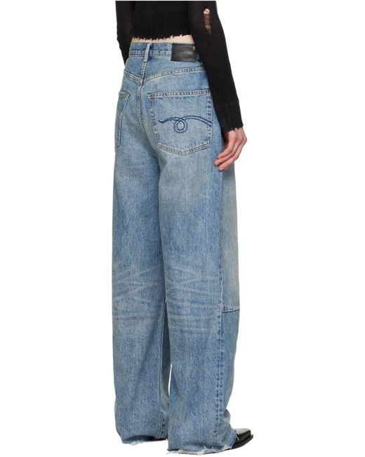 R13 Blue Belt-Loop Jeans