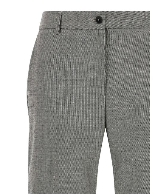 Alberto Biani Gray Charlie Wide-Leg Pants