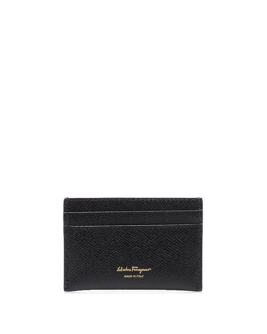 Ferragamo Black Ferragamo Gancini Credit Card Holder