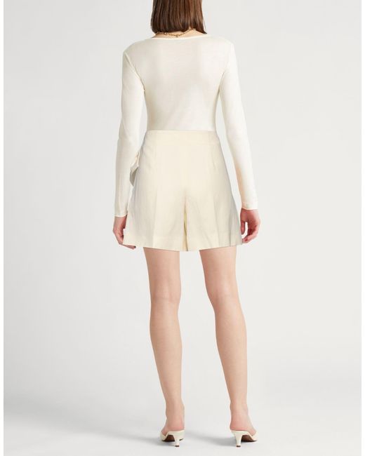 Chloé Natural Bow-Detailed Shorts