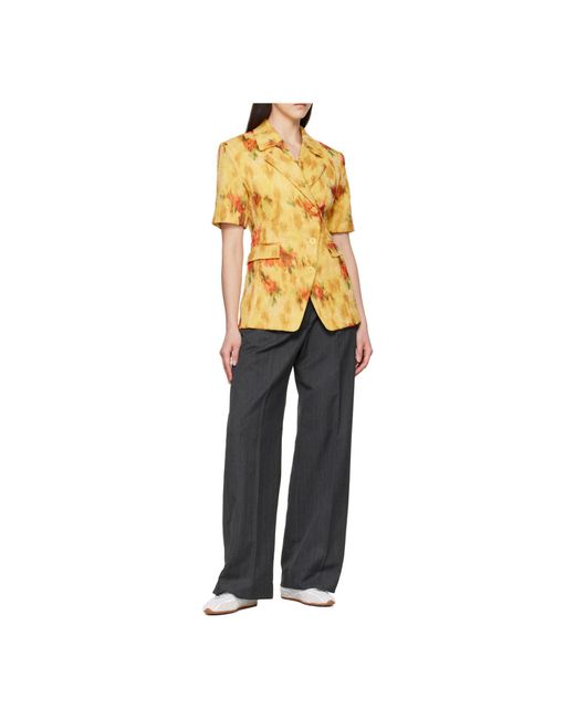 Ganni Yellow Blazer