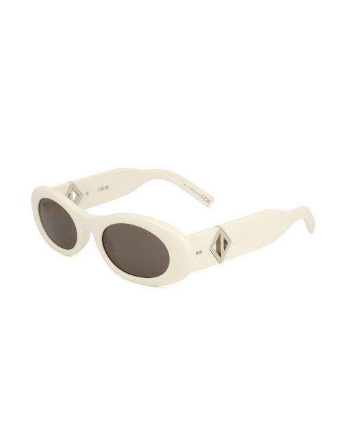 Dior White Logo Sunglasses for men