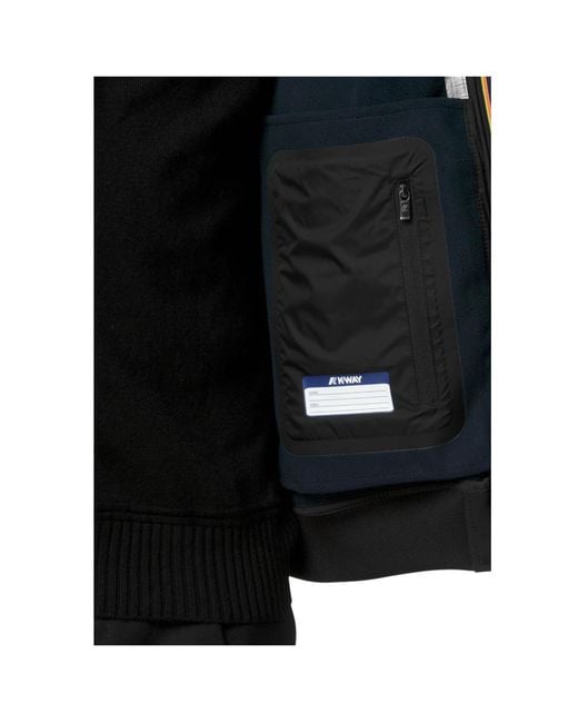 K-Way Black Joachim Bonded Jacket for men