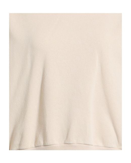 MM6 by Maison Margiela Natural Solidcolor Hooded Sweatshirt