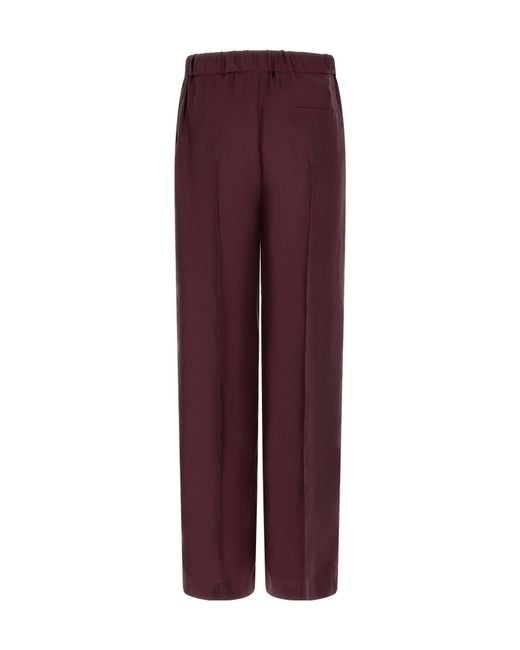 F.R.S For Restless Sleepers Purple F.R. For Restless Sleepers Wide-Leg Silk Pants