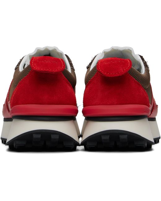 Lanvin Red Bumpr Mesh Sneakers for men