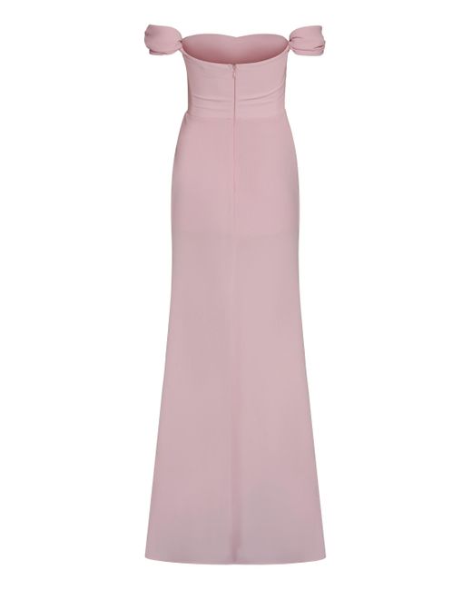 GIUSEPPE DI MORABITO Pink Crepe Gown