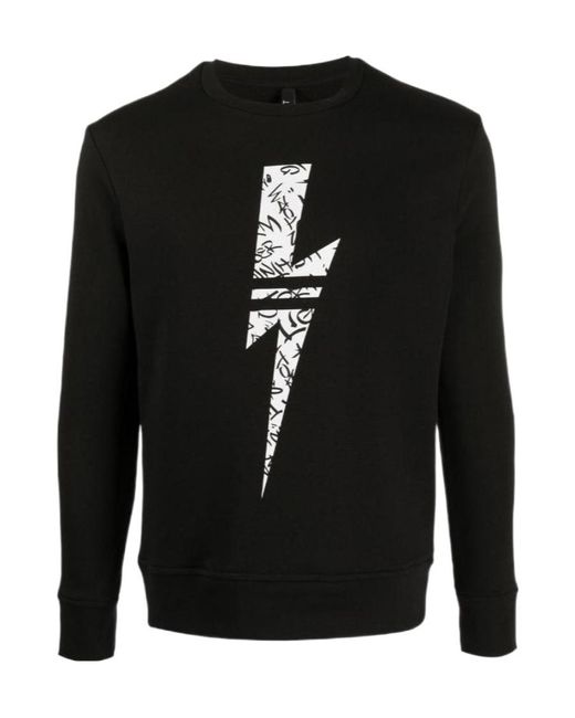 Neil Barrett Black Lightning Printed Pullover for men