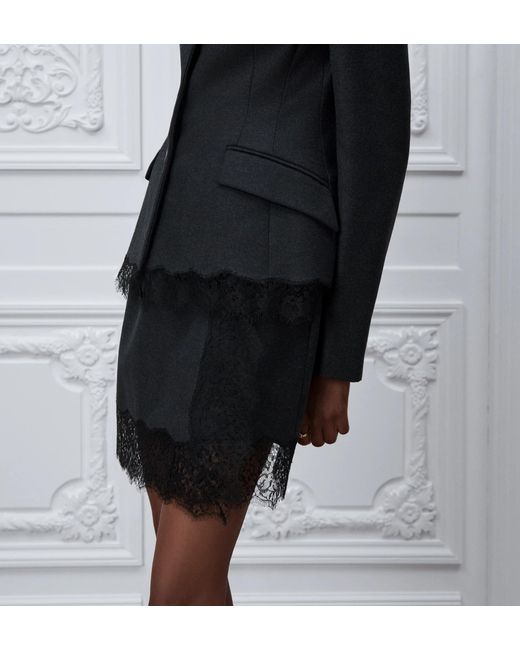 Dior Black Straight Miniskirt