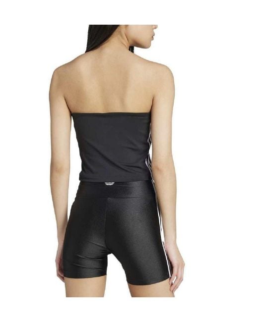 Adidas Originals Black Cropped Tube Top