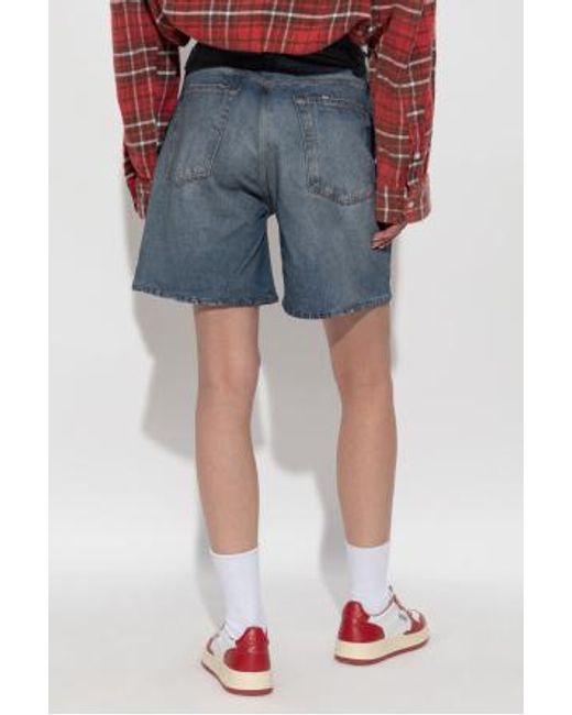 Rag & Bone Blue Miramar Kaia Printed Denim Shorts