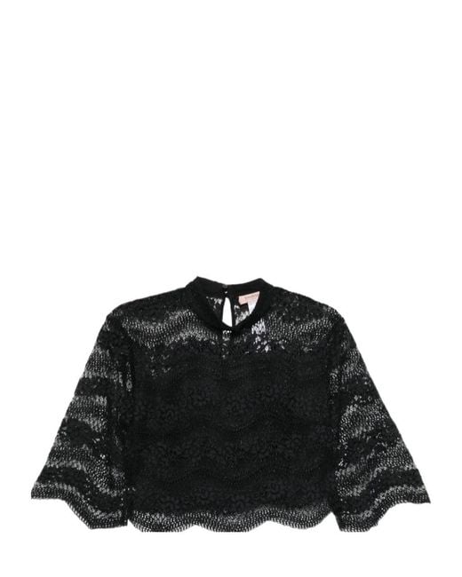Twinset Black Laced Blouse