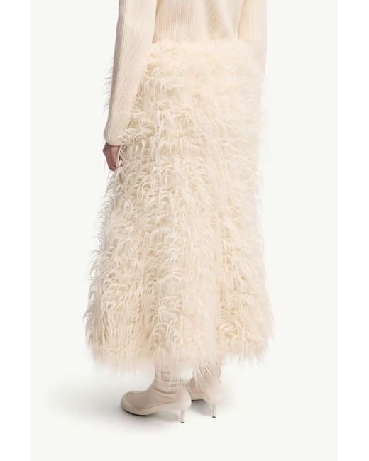 Moncler Natural X Jil Sander Textured Midi Skirt