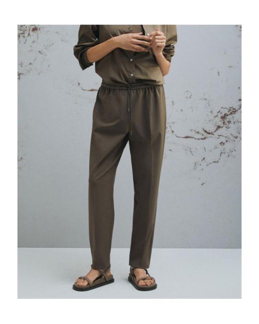 Marella Green Slim Trousers