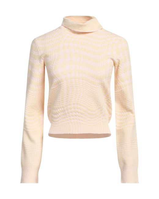 Burberry Natural Turtleneck Knit Sweater