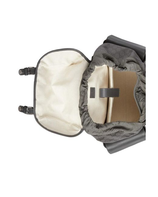 Gucci Gray Medium Ophidia Backpack for men